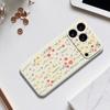 For iPhone 17 Pro Case Flowers and Grass Pattern Printing Straight Edge TPU Phone Back Cover
