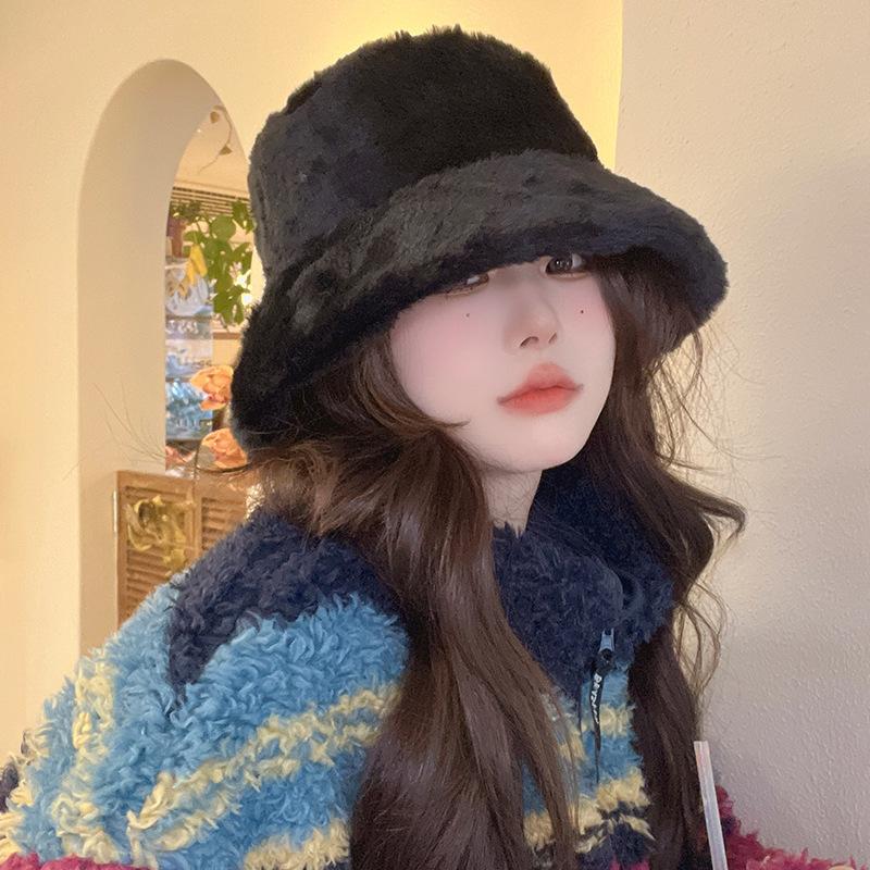 

Keep warm and show your face Small fisherman hat Children s personality Versatile basin hat Trend ear protection Bucket hat M（56-58cm）