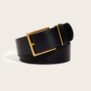 Vintage Wide Waist Belt Big Buckles Leather Strap Ladies Dress Waistbands for Jeans and Dresses