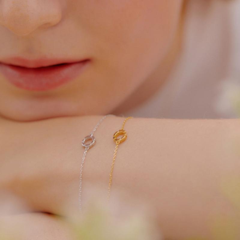 Tirr Lirr Mini Dandelion Silver-White Bracelet TBSSVW13894M
