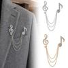 Brooch Pin for Women Treble Clef Eighth Note Brooch