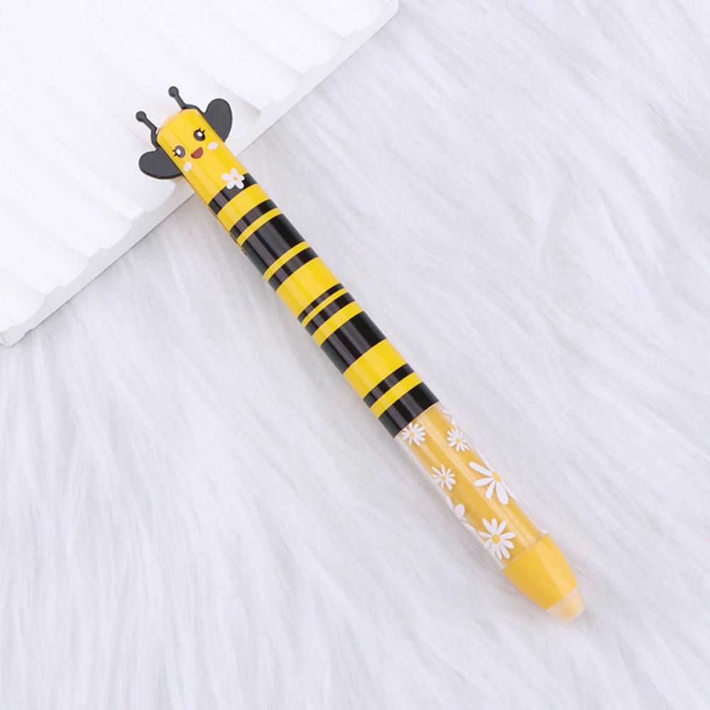 Multifunctional Erasable Ballpoint Pen Animal Design Quick-drying Neutral Pen Double Ink Color Signature Pens Student Test