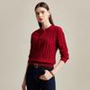 Zhaojun Women's Cable Knit Cashmere Sweater