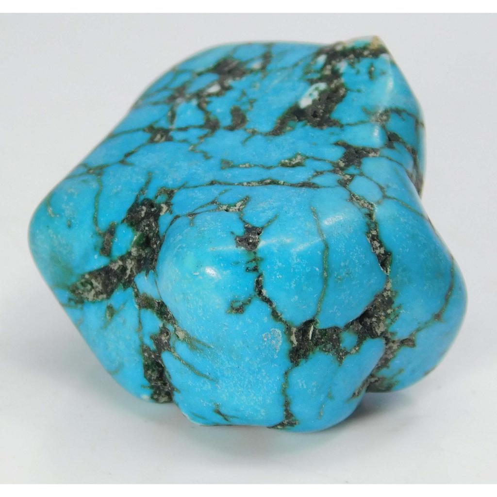 Natural Blue Turquoise Loose Gemstone 169 ct Rough Slab Uncut for Lapidary and Gem Collections