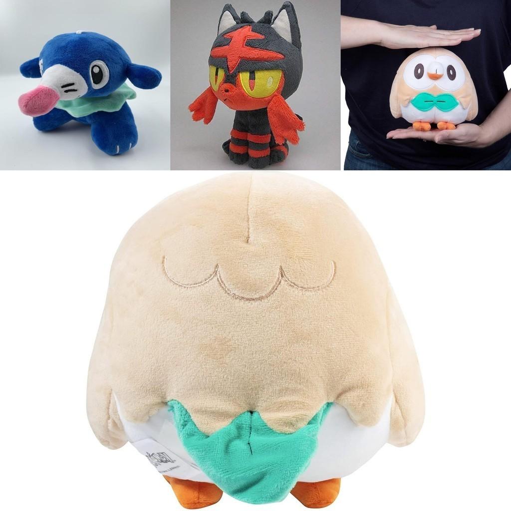 10" Kemon Legend Rowlet Litten Popplio Plush Toy Soft And Cuddly Animal Doll