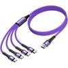 SIQIWO Multi USB C Cable Fast Charging [1.2M/2 Pack] QC 3.0 (3A) USB C Splitter Cable 4 in 1 Char...