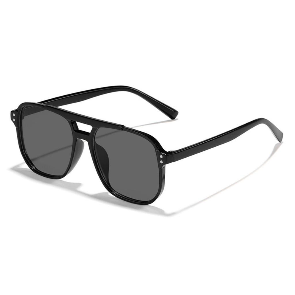 Retro Round Polarized Sunglasses for Women Men Black Gray Lens Vintage Fashion