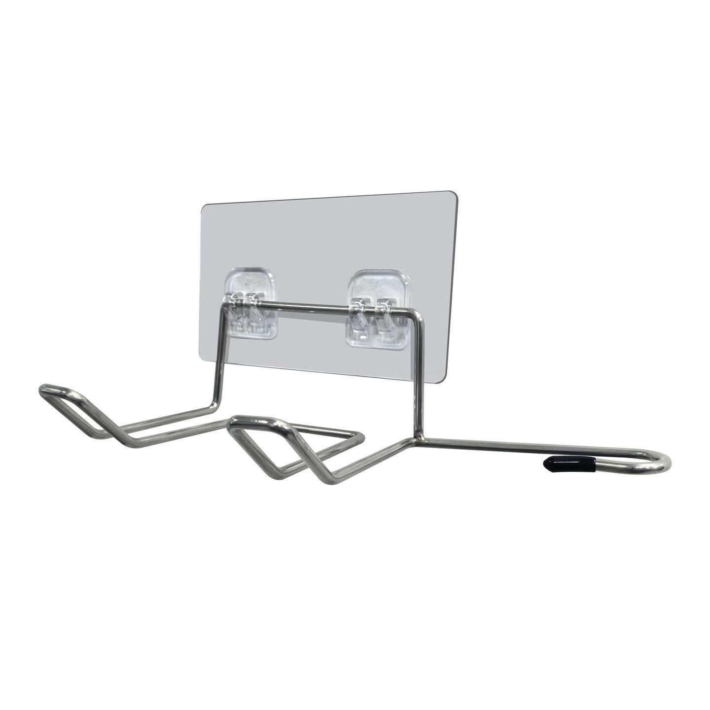 

Stainless Steel Wall-Mounted Hair Dryer Rack for Bathroom and Hotel Use