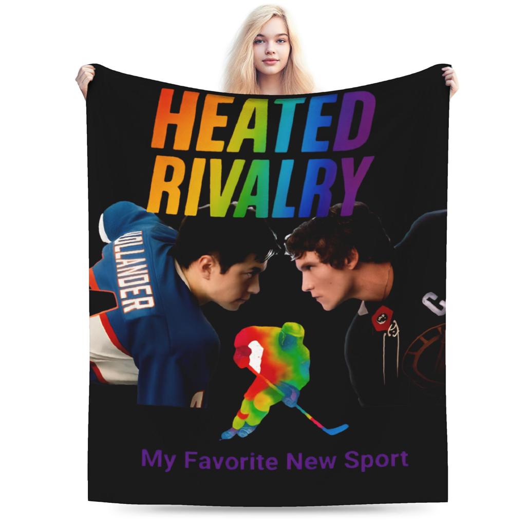 Warm Cozy Blanket Travel Office Ilya Shane Hockey Romance Heated Rivalry Throw Blanket Print Bedspread For Home Decor