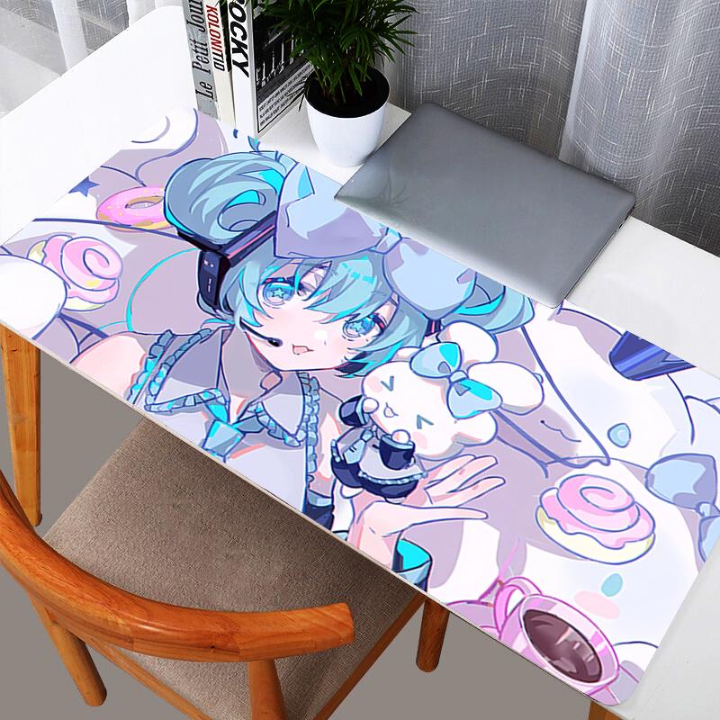 Cinnamoroll Extra Anime Gaming Mouse Pads Computer Gamer durable Laptop Keyboard Carpet Mouse Mat NonSlip Rubber Table Rug