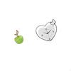 Ceramic Fruit Sculpture And Heart Shape Wall Clock Creative Home Decoration Artwork for Study Room