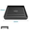 Black Rubber Anti-Slip Wheel Pad for Furniture, Chairs, and Baby Cribs
