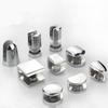 4pcs Zinc Alloy Glass Clamp Holder Wood Shelf Support Bracket Clip Furniture Hardware Accessories Hand Tool