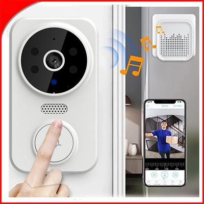 Smart Home Wireless Video Doorbell Smart Ding Dong Doorbell Pager Two-way Intercom Visual Ulooka Doorbell