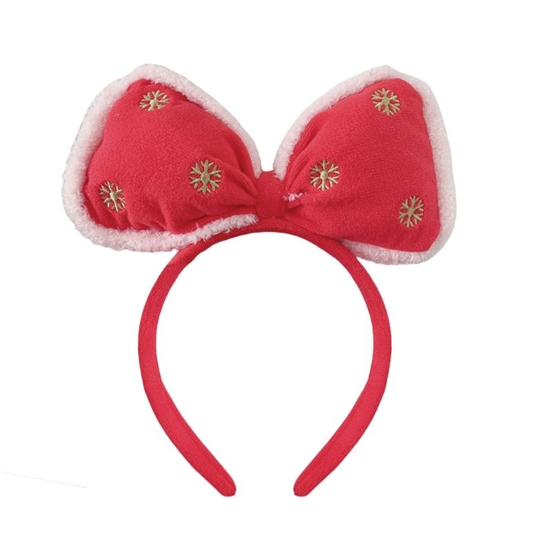 Verstellbares Weihnachts-Schneeflocken-Haarband Feiertagsparty Zusammenkünfte Kopfschmuck für Frauen und Mädchen