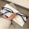 Semi Rimless Computer Clear Glasses Classic Anti Blue Light Blocking Glasses Men Women Square Ray Filter Eyeglasses Frame Goggle