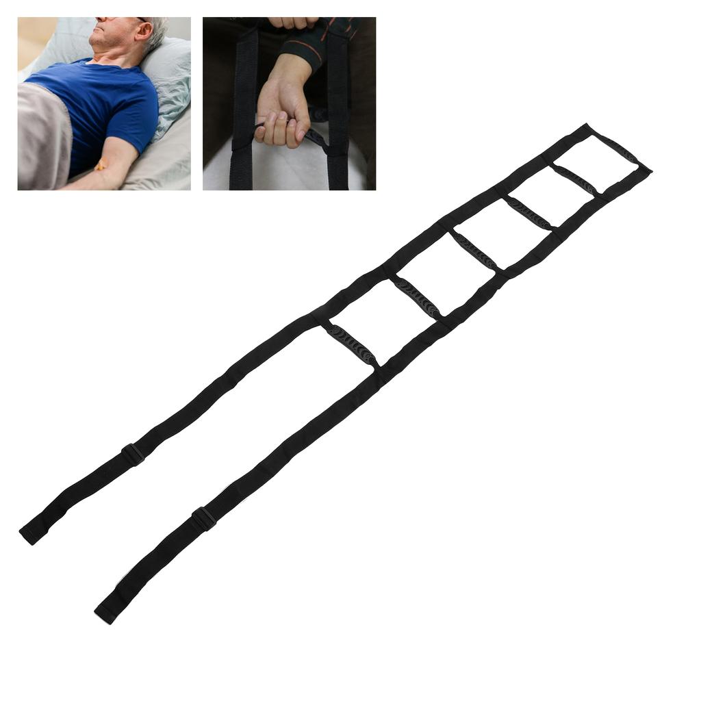 Bed Ladder Assist with Handle Strap Senior Elderly Bedridden Patients Pull Up Rope Ladder