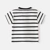 Boys Striped T Shirt Short Sleeve Casual Summer Tee Soft Comfortable Clothing for Toddler and Kids