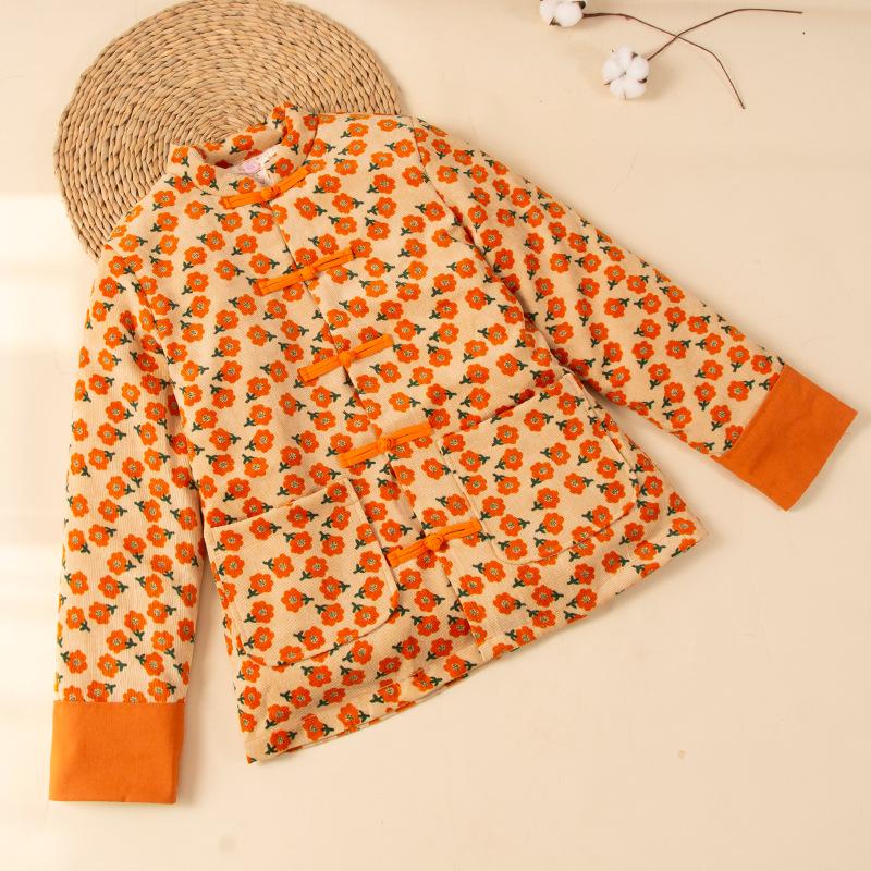 Winter New Chinese Style Pure Cotton Hand-Stitched Detachable Core Coat for Mothers