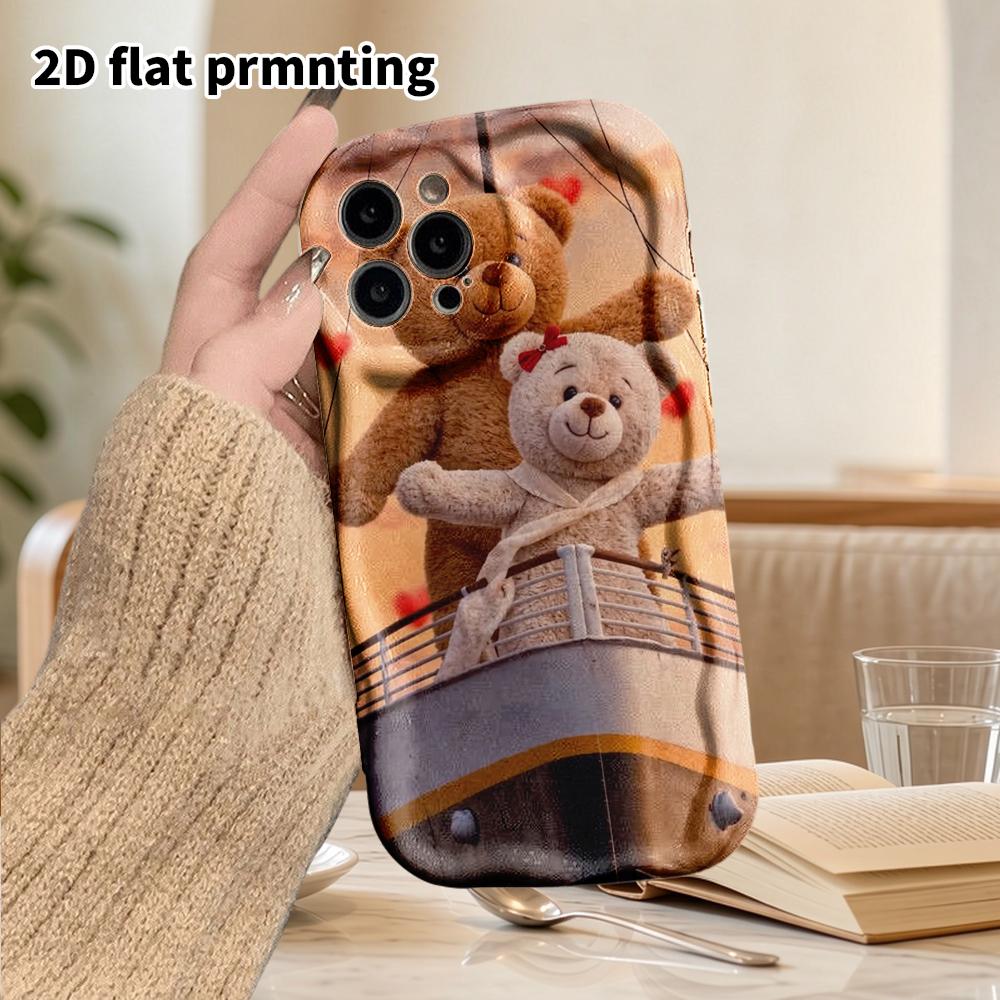 Phone Case: 2D Flat Design Suitable for iPhone 18, 17, 16, 15, 14, 13 Pro Film Protective Case, Couple Style, Bow Scene, Christmas and Halloween Gifts