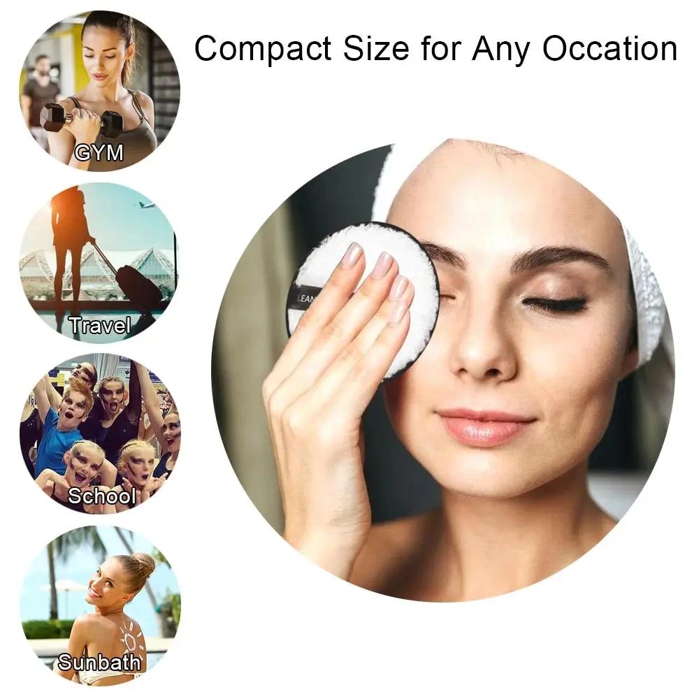 1pcs Makeup Remover Microfiber Cotton Pad Cosmetics Washable Makeup Towel Cleaning Sponge Skin Care Tool Washcloth