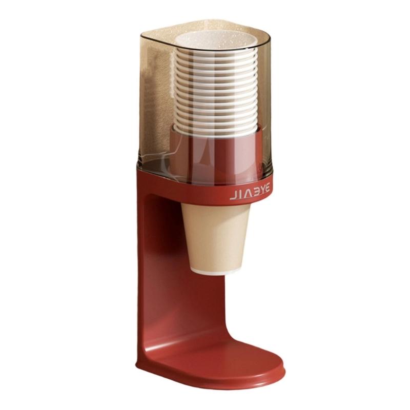Space Saving Sturdy Paper Cup Organizers Wall Mount Rack With Secure Storage For Multiple Cup Sizes