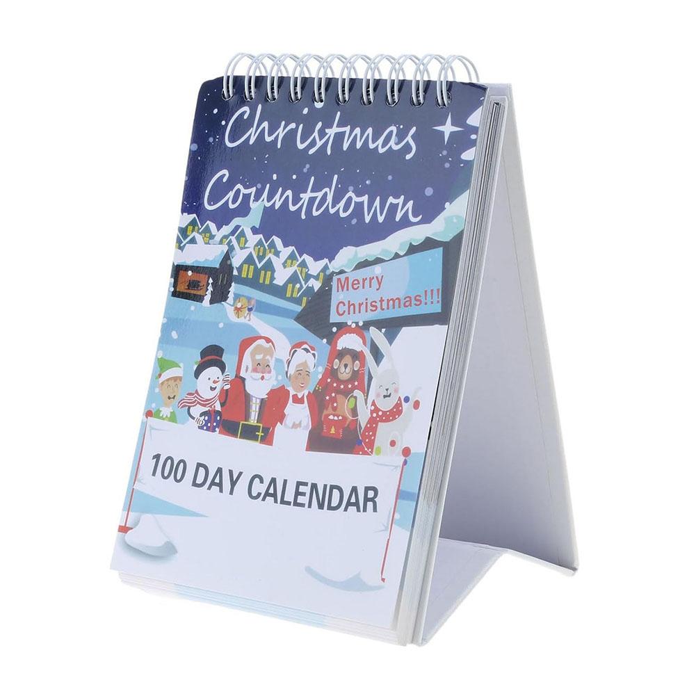 100 Day Christmas Countdown Calendar 2025 Tear Off Christmas Countdown Calendar for Christmas Desktop Calendars