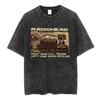 New Arrival Mens Clothes Tee Shirt T-Shirts Tshirt for Women Ropa Hombre Rock Band Radiohead The Bend Funny Cat Vintage Washed