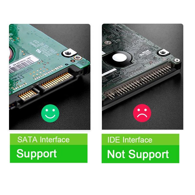 USB 3.0 SSD HDD Enclosure 2.5inch SATA SSD Hard Drive Case with 5Gbps Transfer Speed Mobile External Housing Harddisk Boxs Cable