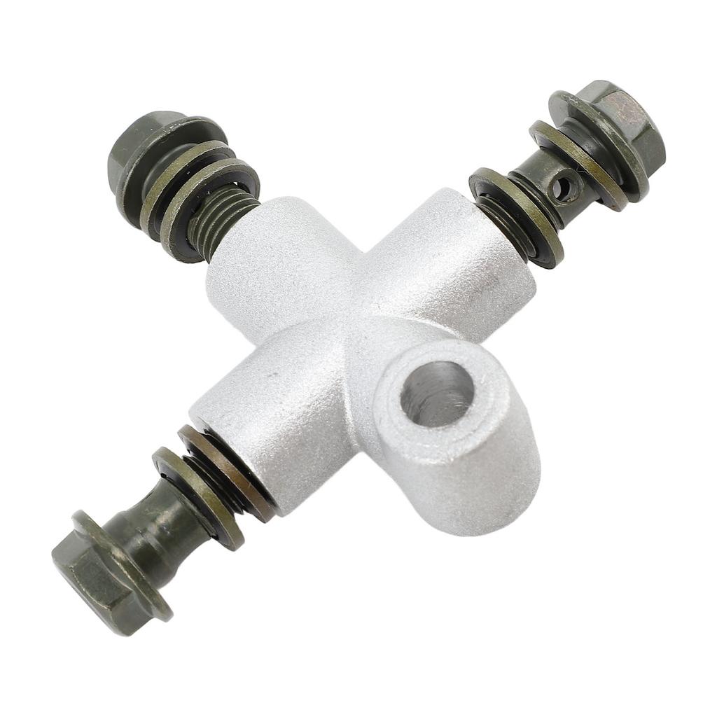 ATV Front Hydraulic Brake T Connector Coupler Brake Line 3 Way Banjo Adapter Tee Connector for ATV UTV MINI BIKE GO Kart