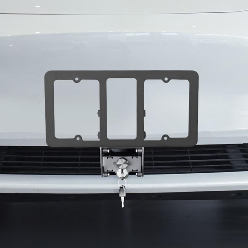 

New For Model 3/Model Y License Plate Holder Frame Front Rear Cover Anti-Theft Aluminum Alloy Front License Plate Mount Kit United States