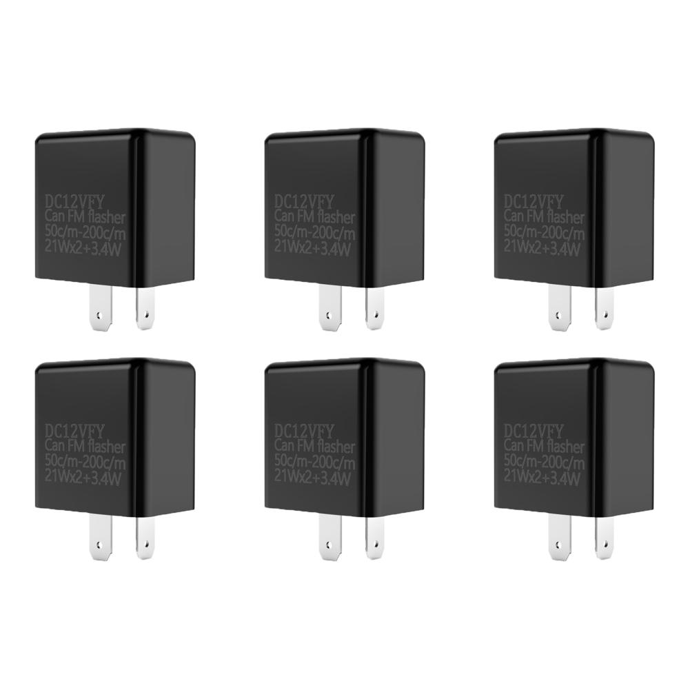 1-10PCS LED Flasher Relay 12V Adjustable Frequency of Turn Signal Indicator Light 2 Pins Flashing Blinker Relays For Motorcycle