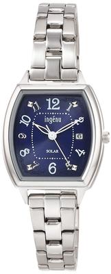 Ingenu Ingenu Solar Tonneau Type Calendar Included AHJD415 Silver [Seiko Watch] Women's
