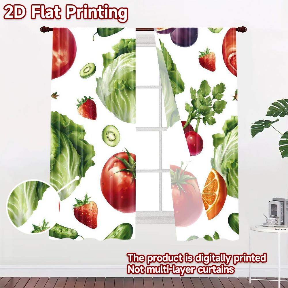 2D Flat Photography Backdrop Scene Tapestry Colorful Fruits and Vegetables 100% Polyester Family Party Perfect for Suitable