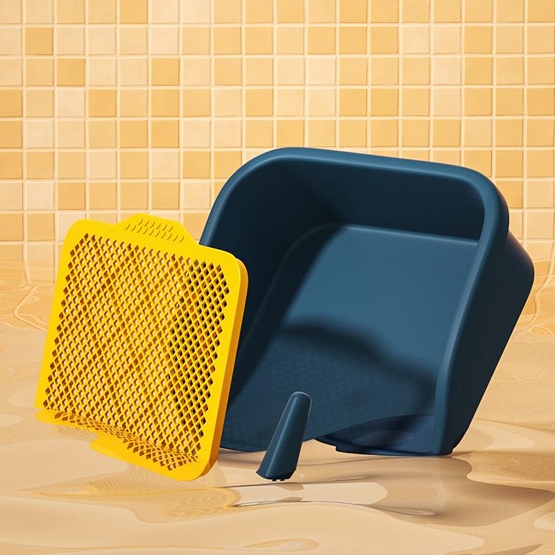 Hundetoilette - Kleine Hundebox-artige Trainingstoilette, Toilettenschale für Hundekot, großes Urinal für Hunde, Toilette für Hunde