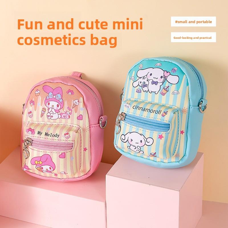 Pu Coin Purse With Zipper And Shoulder Strap For Girls And Teenagers