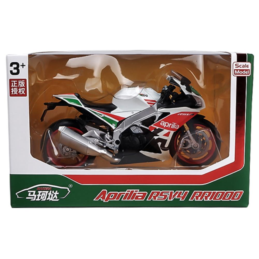 1/12 Alloy Diecast Aprilia RSV4 RR1000 Motorrad Spielzeugauto Modell Autobike Shork-Absorber Off Road Autocycle Spielzeug Geschenk Sammlung