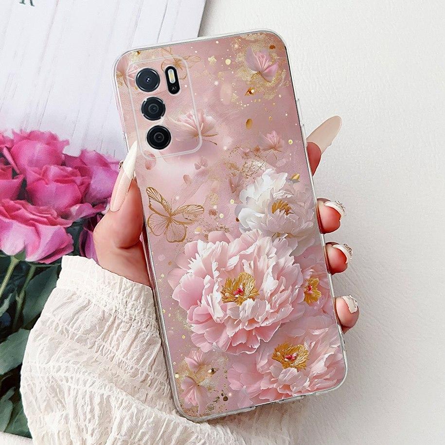 For Oppo A16 A16s Case CPH2269 CPH2275 CPH2271 A 16 TPU Cover Fashion Flower Soft Funda For OPPO A54s CPH2273 OppoA16 Phone Case
