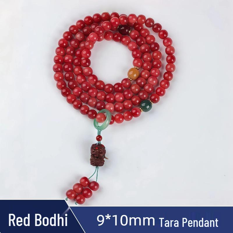 Retro Ethnic Bracelet & Prayer Beads: 108 Bodhi Beads with Scented Sachet Necklace for Women & Men