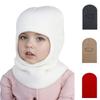 Knitted Baby Balaclava Hat Winter Warm Kids Ear Protection Hat New Beanie Cap Scarf