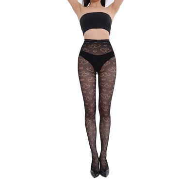 Europäische und amerikanische florale Netzstrümpfe mit Hohljacquardmuster - Stil 3129