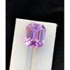 7 Cts Natural Pink Kunzite Certified Asscher Cut Kunzite Loose Gemstone