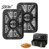 Frigideira Antiaderente para Air Fryer Ninja Foodi, Bandeja de Gordura de Alumínio Durável, com Almofada de Acessórios de Grade de Cozimento de Borracha, Substituição para Circulação de Calor