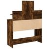 Vidaxl Dressing Table With LED Lighting, Smoked Oak, 100X40X130 Cm