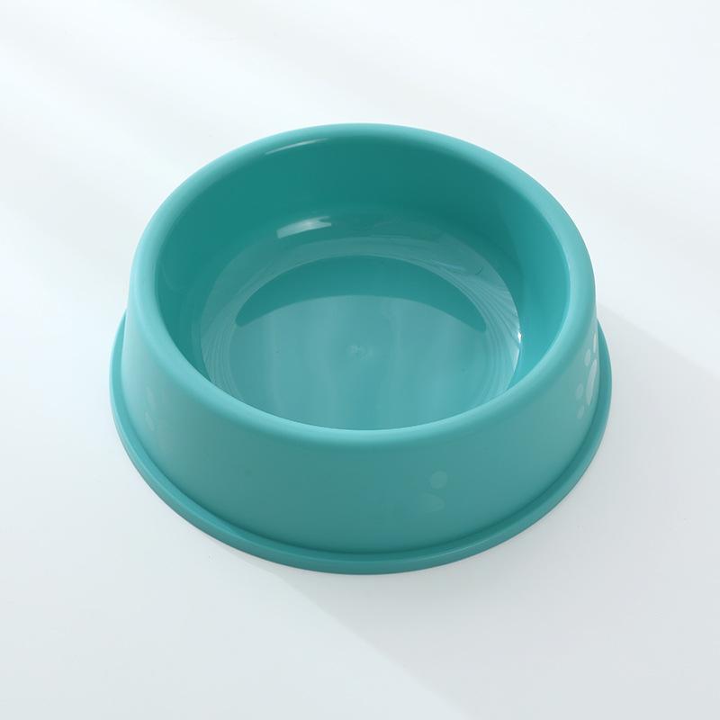 Miao Xin Bao Frosted Footprint Pet Single Bowl, Cat Bowl, Dog Food Bowl, Single Color Pet Bowl