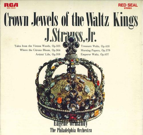 

LP Record EUGENE ORMANDY Jewels Of The Waltz Kings J.strauss SRA2645 RCA RED SEAL Japan Obi Classical Used