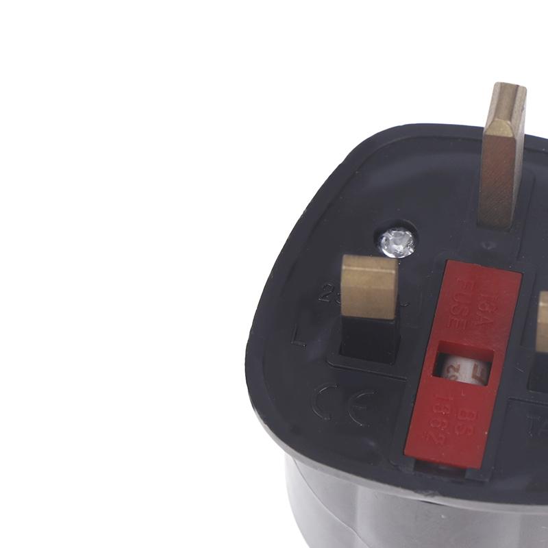 250V 13A Çok Fonksiyonlu Eu Avrupa - İngiltere Fiş Adaptörü 2 Pinli Güç Dönüştürücü Soket Seyahat Dubai Singapur Evrensel Adaptör