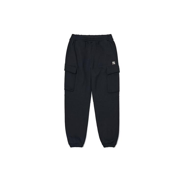 

New MLB Knitted Sweatpants Unisex Black 3APT00716-50BKS XS