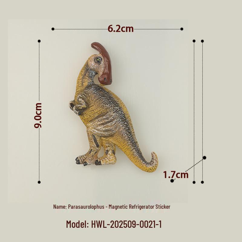 3D Stereo Jurassic Dinosaurier Harz Kühlschrankmagnet für Kinder