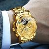 OLEVS Men's Watch Automatic & Manual Winding Mechanical Men's Fashion Stylish Waterproof Luminous Brand Men's Watch Business Stainless Steel watch for